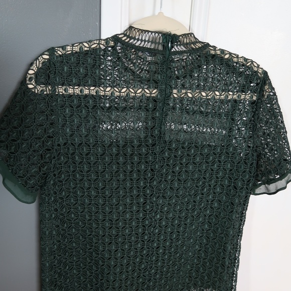 Zara Lace Blouse with Short Sleeves Size Small - Picture 2 of 2